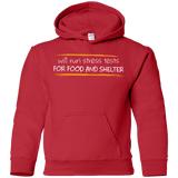 Sweatshirts Red / YS Stress Testing For Food And Shelter Youth Hoodie