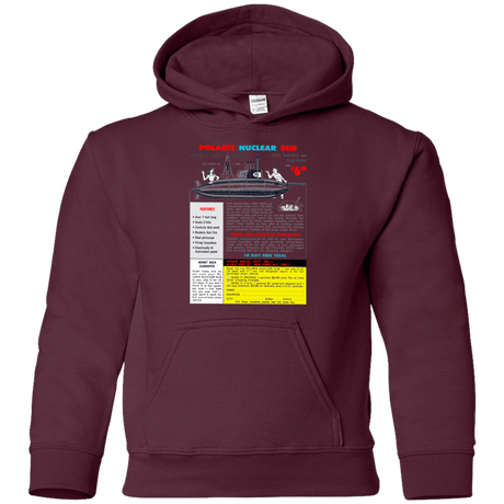 Sweatshirts Maroon / YS Sub Youth Hoodie
