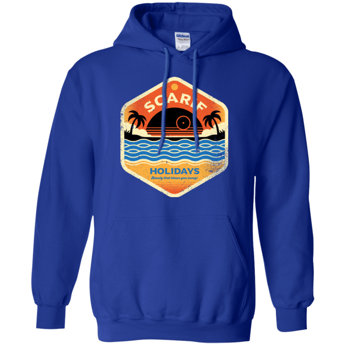 Sweatshirts Royal / Small Sun Sea & Space Stations Pullover Hoodie