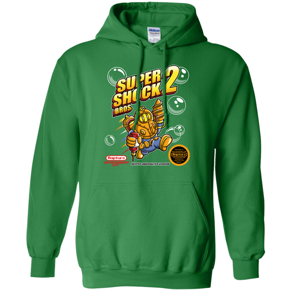 Sweatshirts Irish Green / Small Super Shock Bros 2 Pullover Hoodie