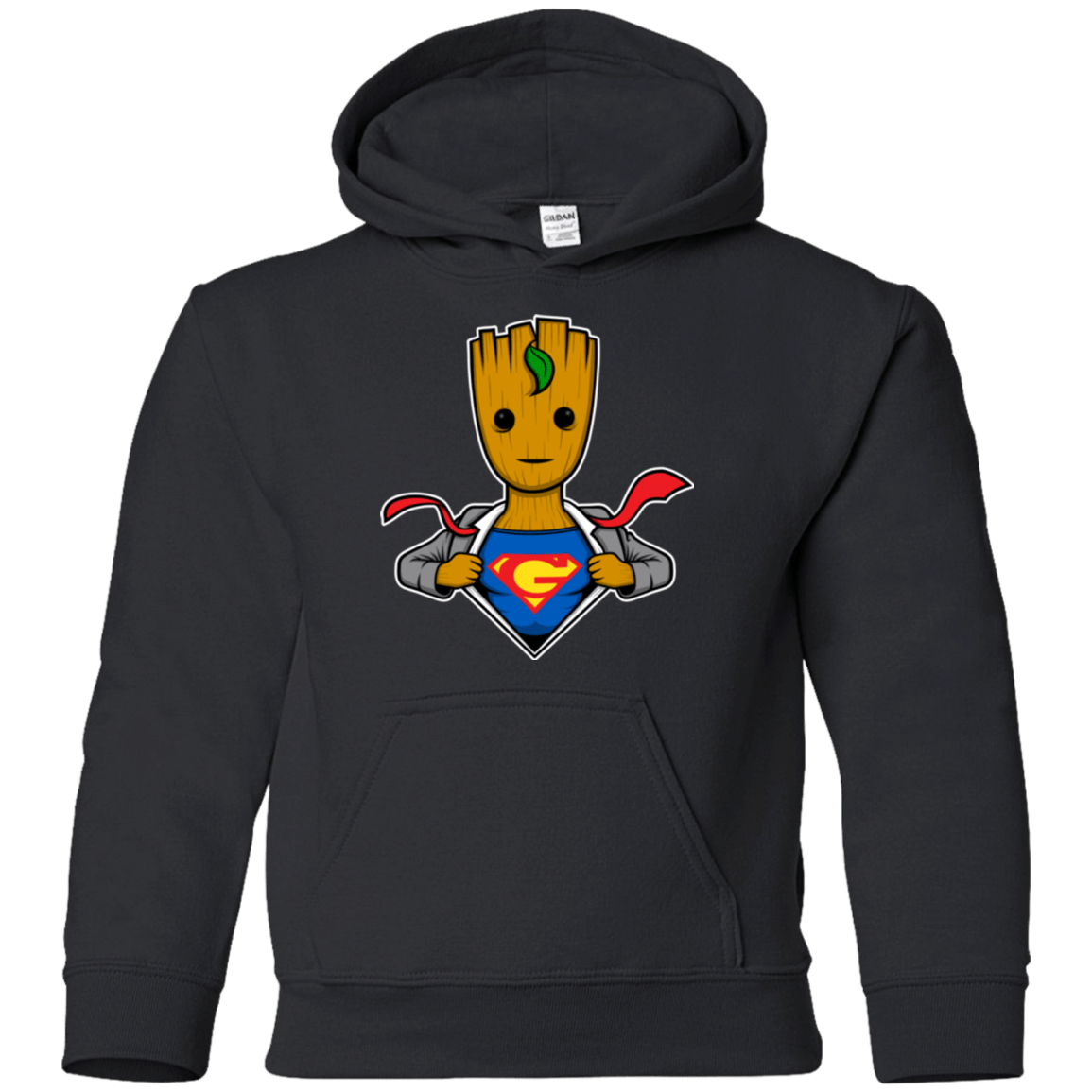 Sweatshirts Black / YS Supergroot Youth Hoodie