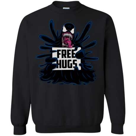 Sweatshirts Black / S Symbiote Hugs Crewneck Sweatshirt