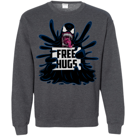 Sweatshirts Dark Heather / S Symbiote Hugs Crewneck Sweatshirt