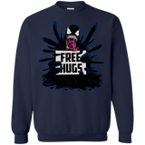 Sweatshirts Navy / S Symbiote Hugs Crewneck Sweatshirt