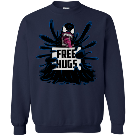 Sweatshirts Navy / S Symbiote Hugs Crewneck Sweatshirt