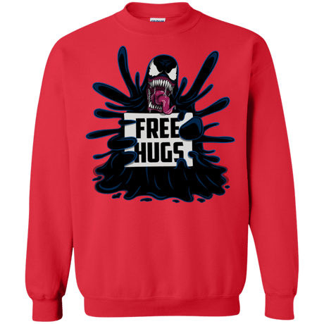 Sweatshirts Red / S Symbiote Hugs Crewneck Sweatshirt