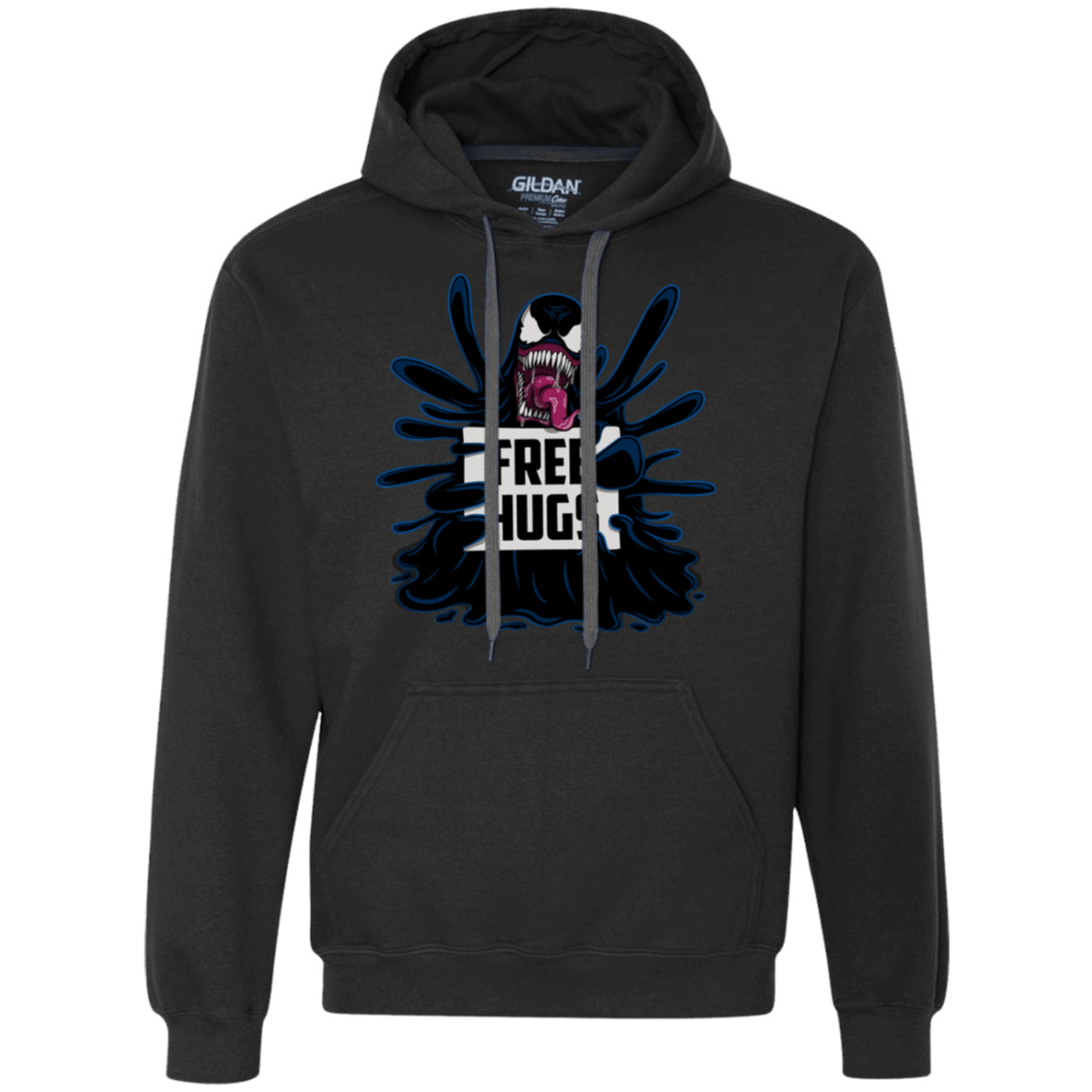 Sweatshirts Black / S Symbiote Hugs Premium Fleece Hoodie