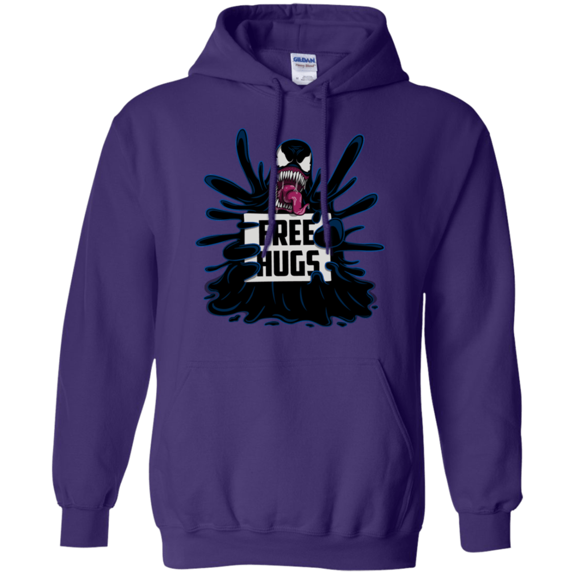 Sweatshirts Purple / S Symbiote Hugs Pullover Hoodie