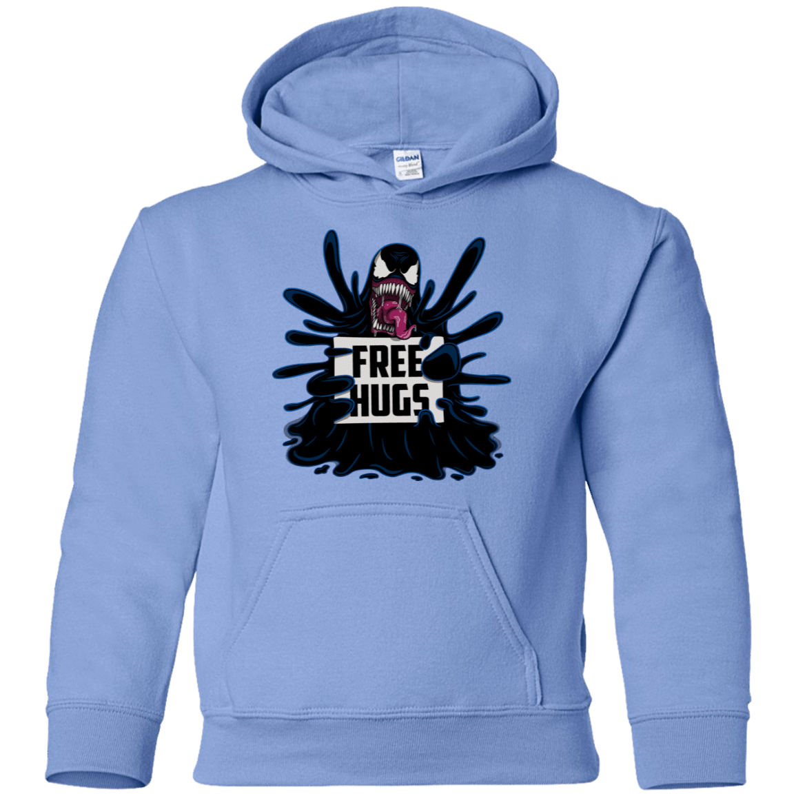 Sweatshirts Carolina Blue / YS Symbiote Hugs Youth Hoodie