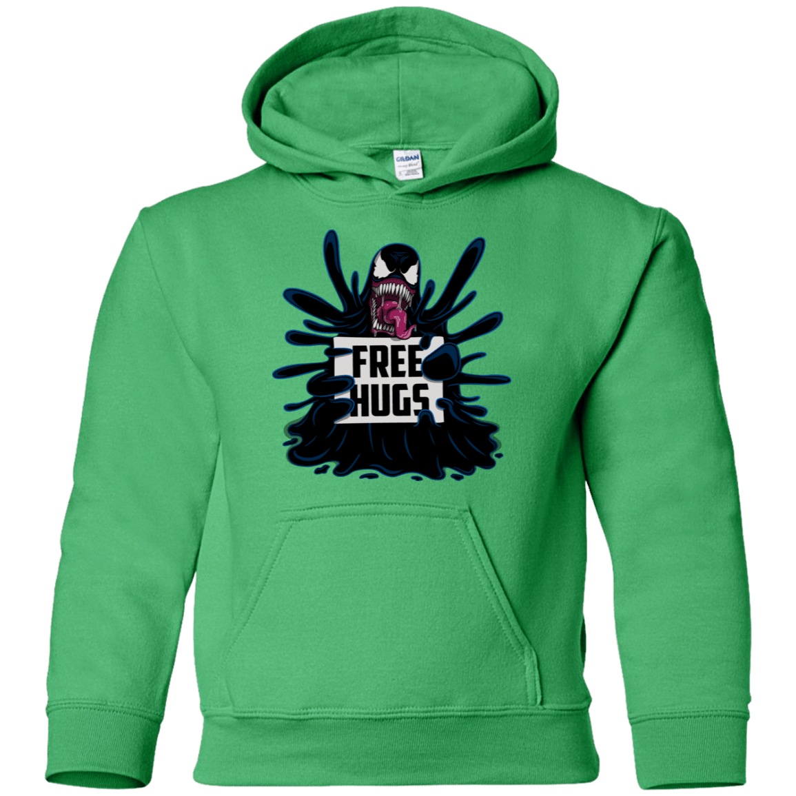 Sweatshirts Irish Green / YS Symbiote Hugs Youth Hoodie