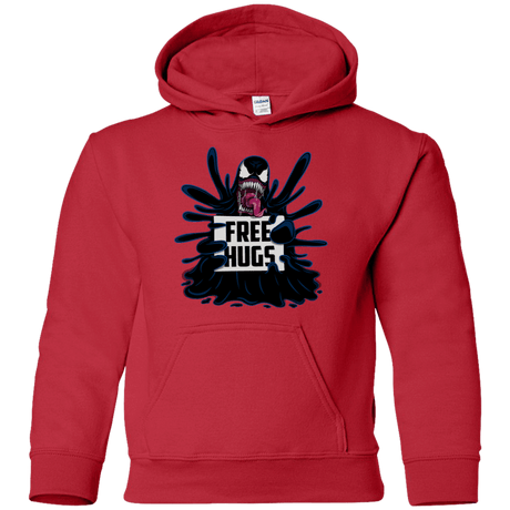 Sweatshirts Red / YS Symbiote Hugs Youth Hoodie