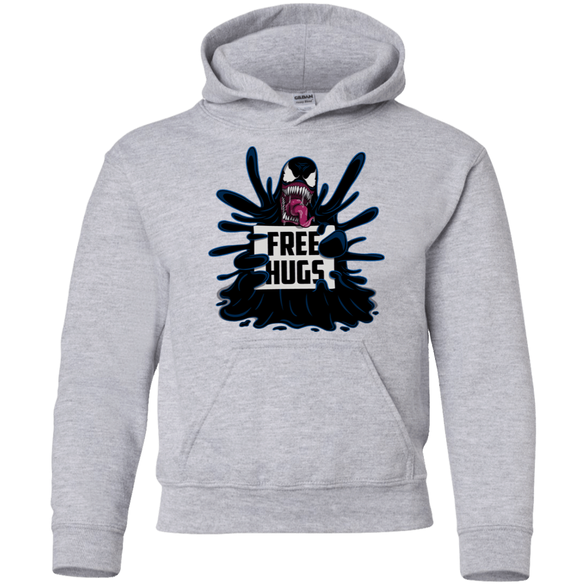 Sweatshirts Sport Grey / YS Symbiote Hugs Youth Hoodie