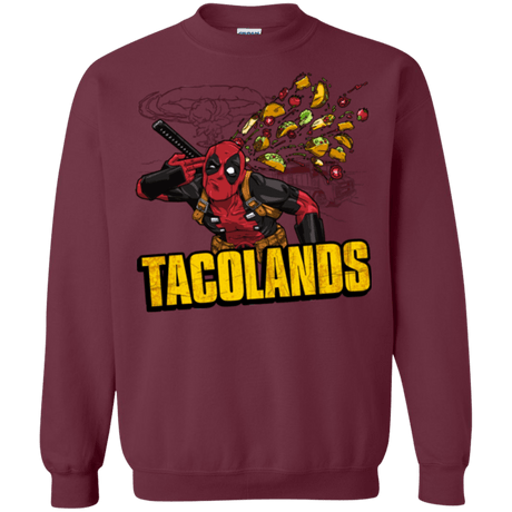 Sweatshirts Maroon / Small Tacolands Crewneck Sweatshirt