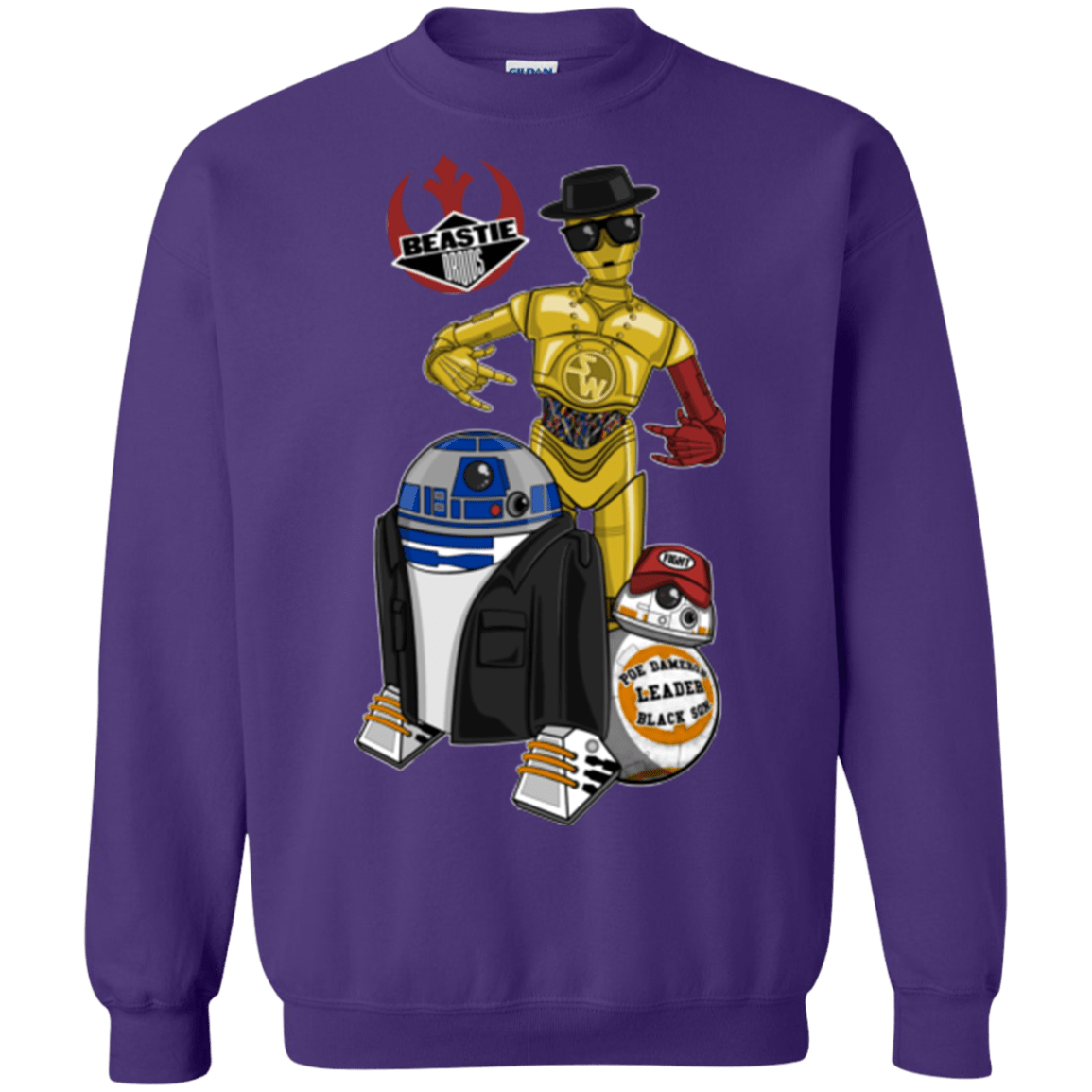 Sweatshirts Purple / Small The Beastie Droids Crewneck Sweatshirt