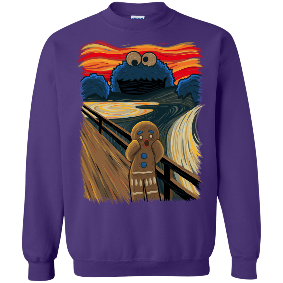 Sweatshirts Purple / Small The Cookie Muncher Crewneck Sweatshirt