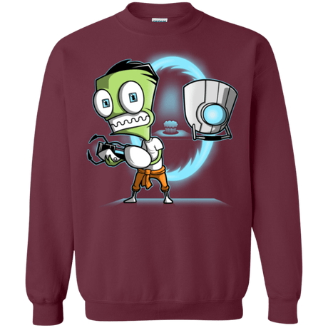 Sweatshirts Maroon / Small THE CUPCAKE IS A LIE Crewneck Sweatshirt