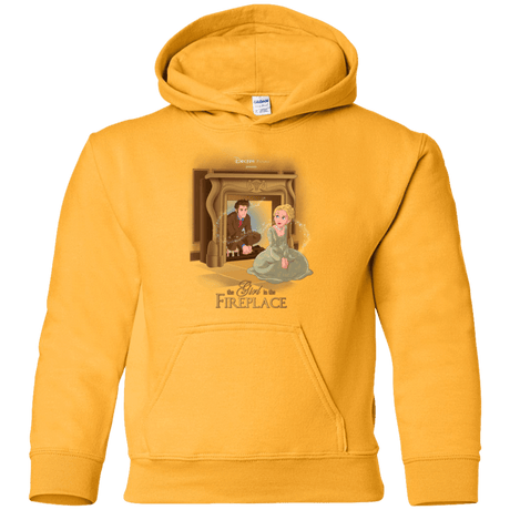 Sweatshirts Gold / YS The Girl In The Fireplace Youth Hoodie
