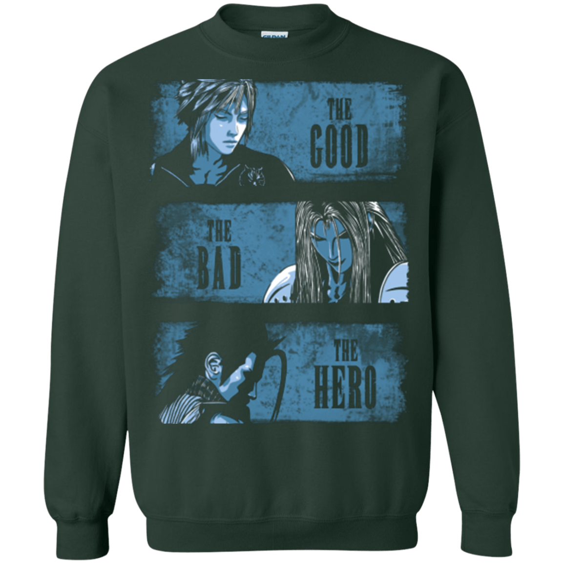 Sweatshirts Forest Green / Small The Good the Bad and the Hero Crewneck Sweatshirt