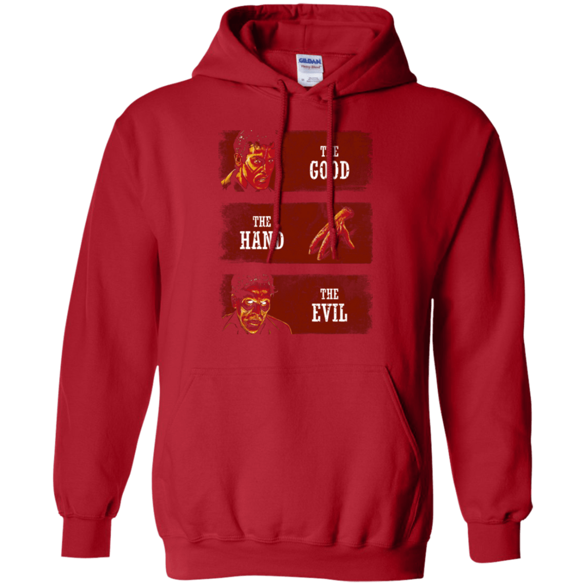 Sweatshirts Red / Small The Good the Hand and the Evil Pullover Hoodie