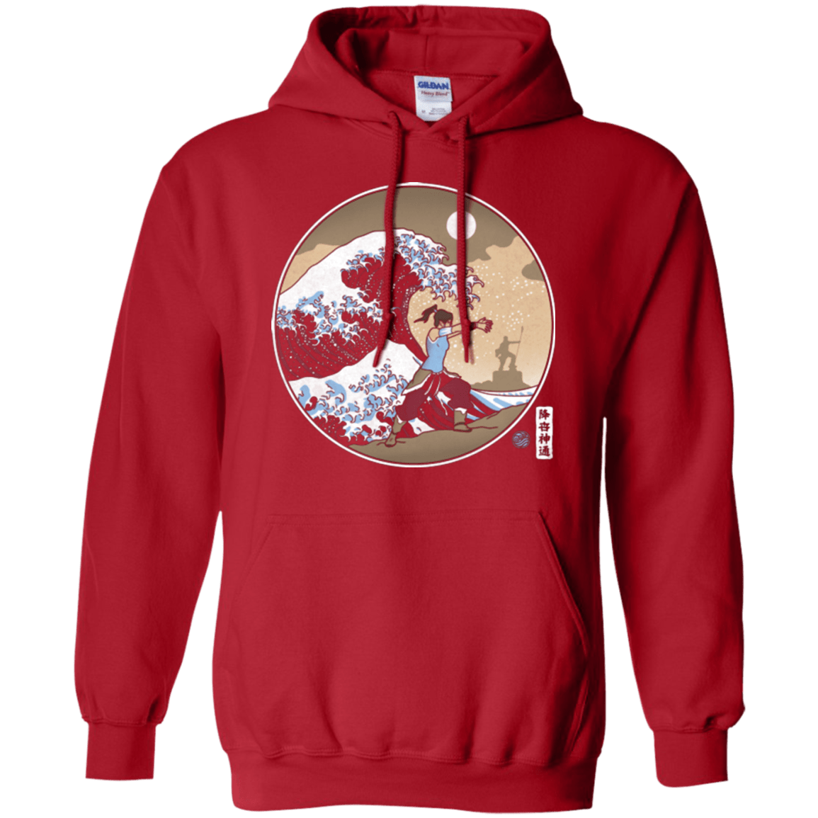 Sweatshirts Red / Small The Great Wave of Republic City Pullover Hoodie