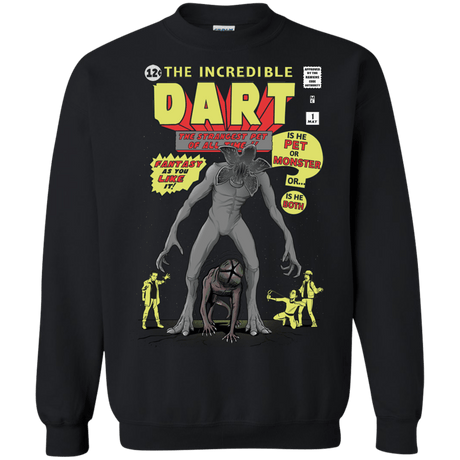 Sweatshirts Black / S The Incredible Dart Crewneck Sweatshirt