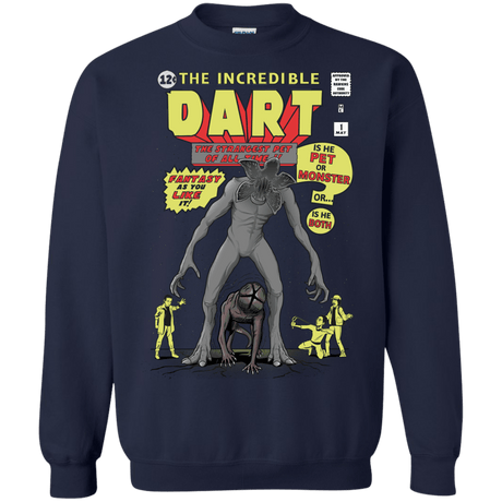 Sweatshirts Navy / S The Incredible Dart Crewneck Sweatshirt