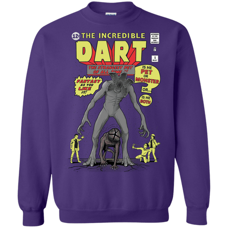 Sweatshirts Purple / S The Incredible Dart Crewneck Sweatshirt