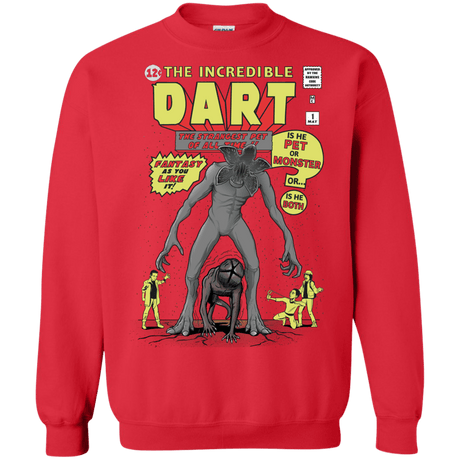 Sweatshirts Red / S The Incredible Dart Crewneck Sweatshirt