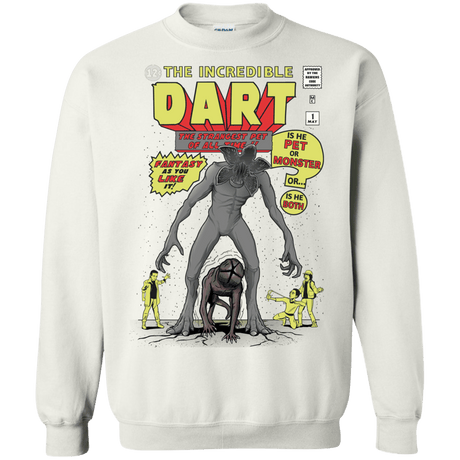 Sweatshirts White / S The Incredible Dart Crewneck Sweatshirt