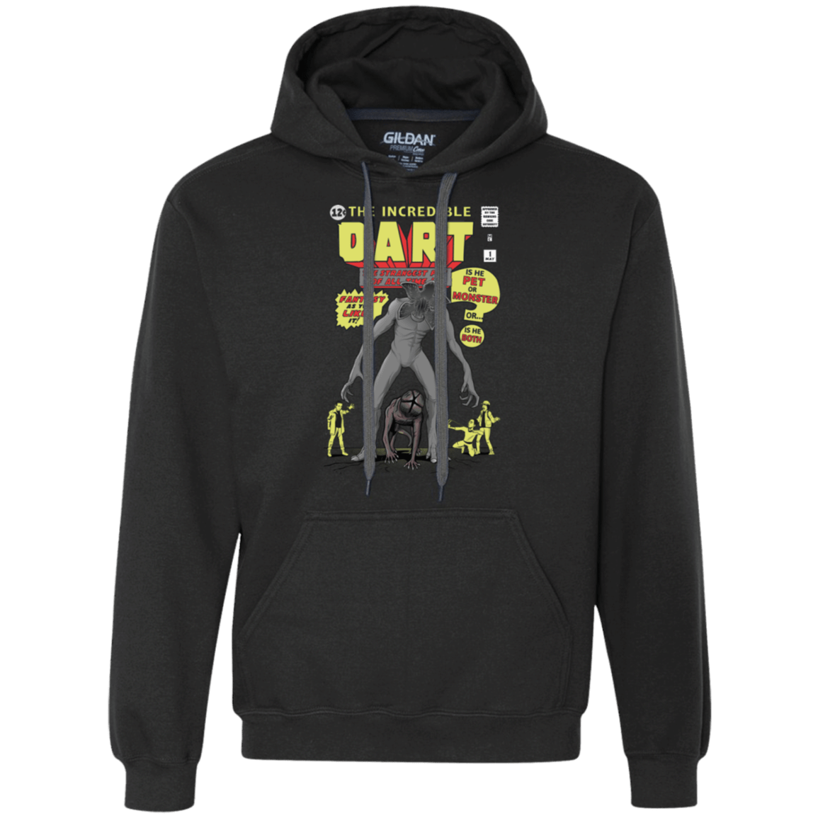 Sweatshirts Black / S The Incredible Dart Premium Fleece Hoodie