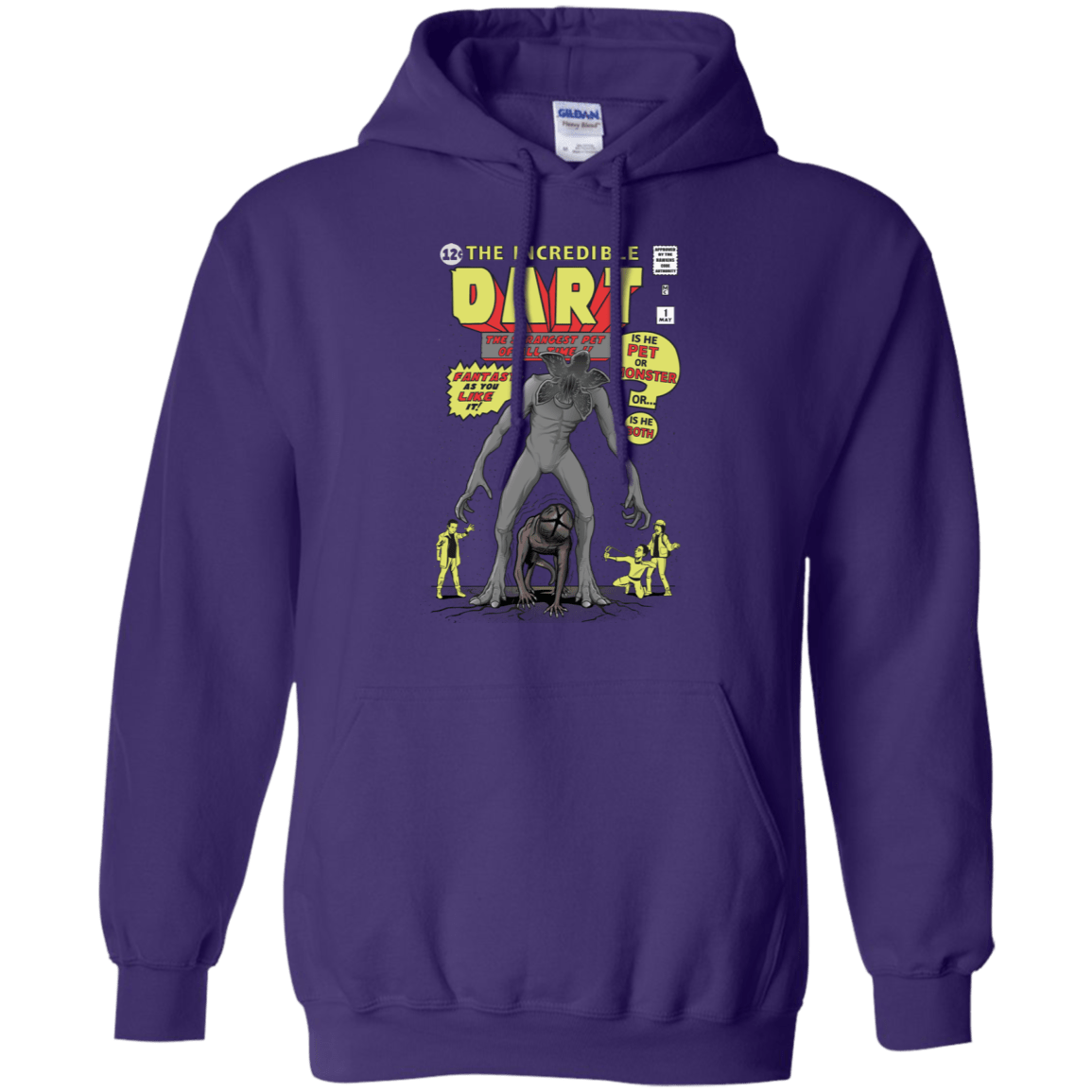 Sweatshirts Purple / S The Incredible Dart Pullover Hoodie