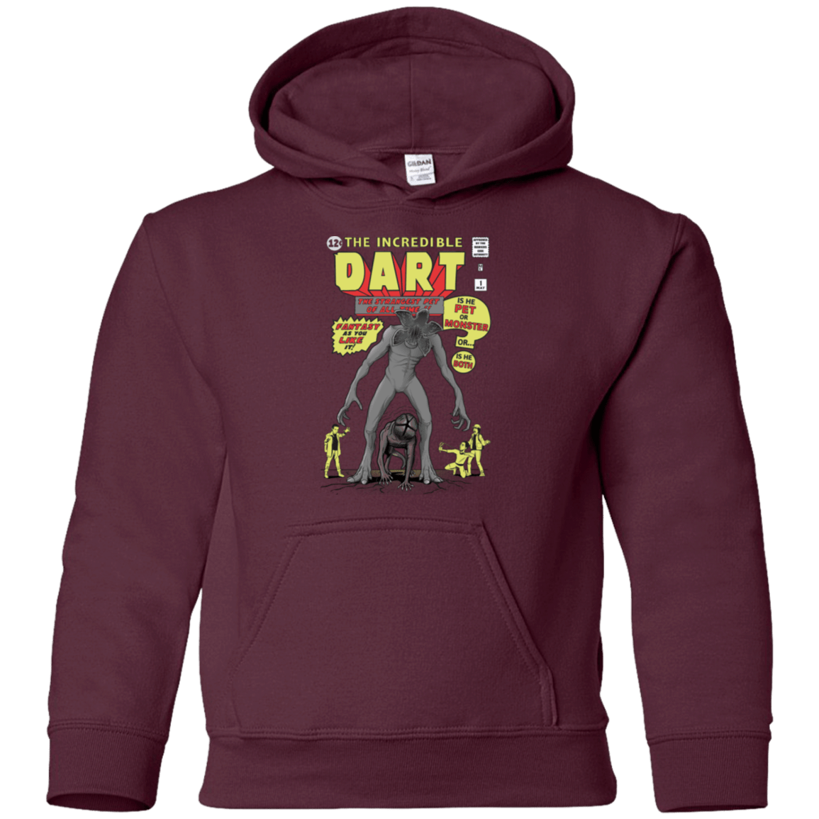 Sweatshirts Maroon / YS The Incredible Dart Youth Hoodie
