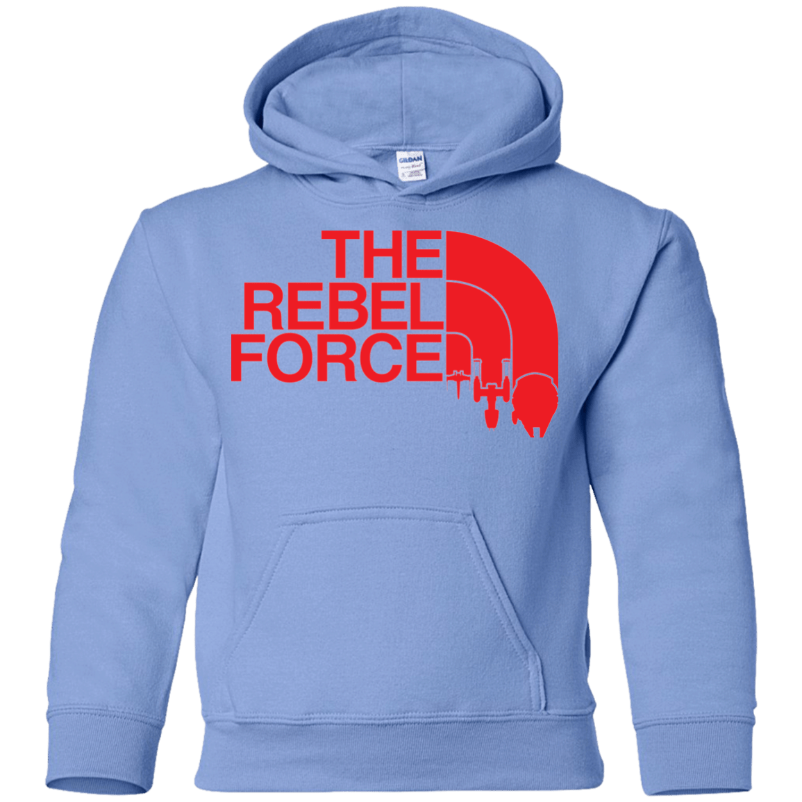 Sweatshirts Carolina Blue / YS The Rebel Force 2 Youth Hoodie
