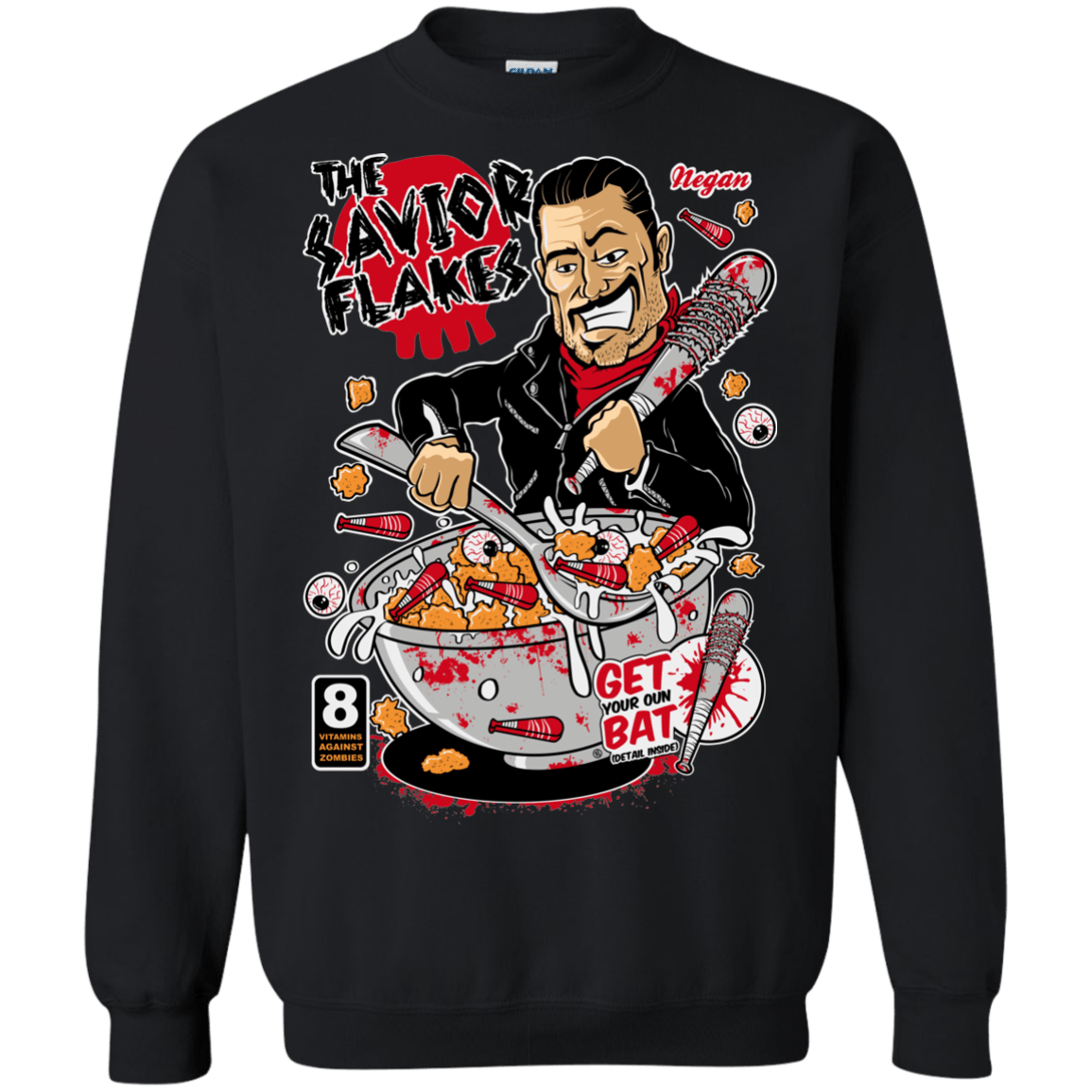 Sweatshirts Black / S The Savior Flakes Crewneck Sweatshirt