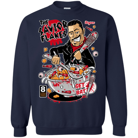 Sweatshirts Navy / S The Savior Flakes Crewneck Sweatshirt