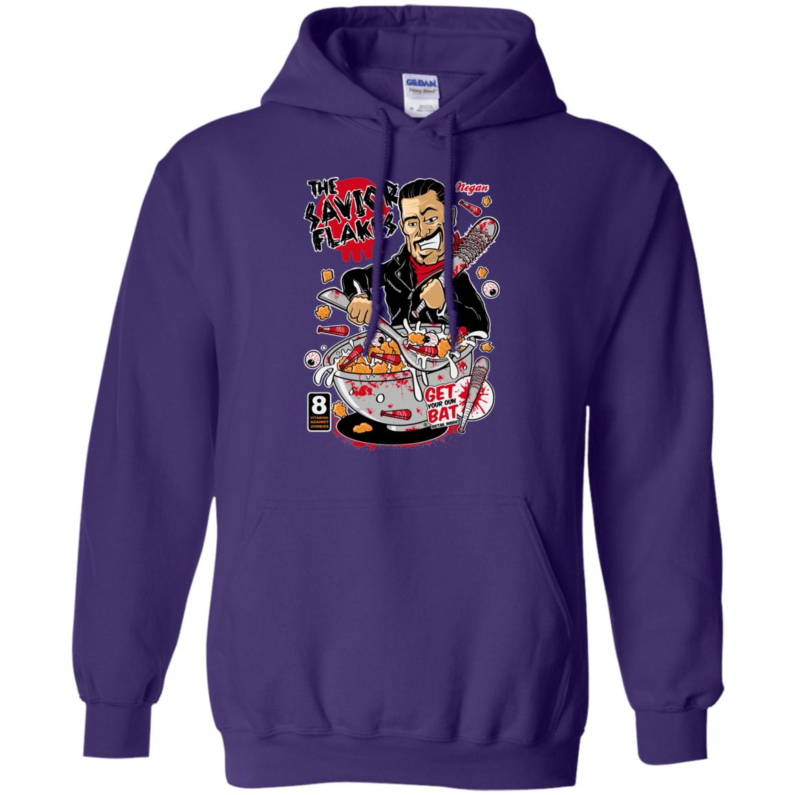 Sweatshirts Purple / S The Savior Flakes Pullover Hoodie