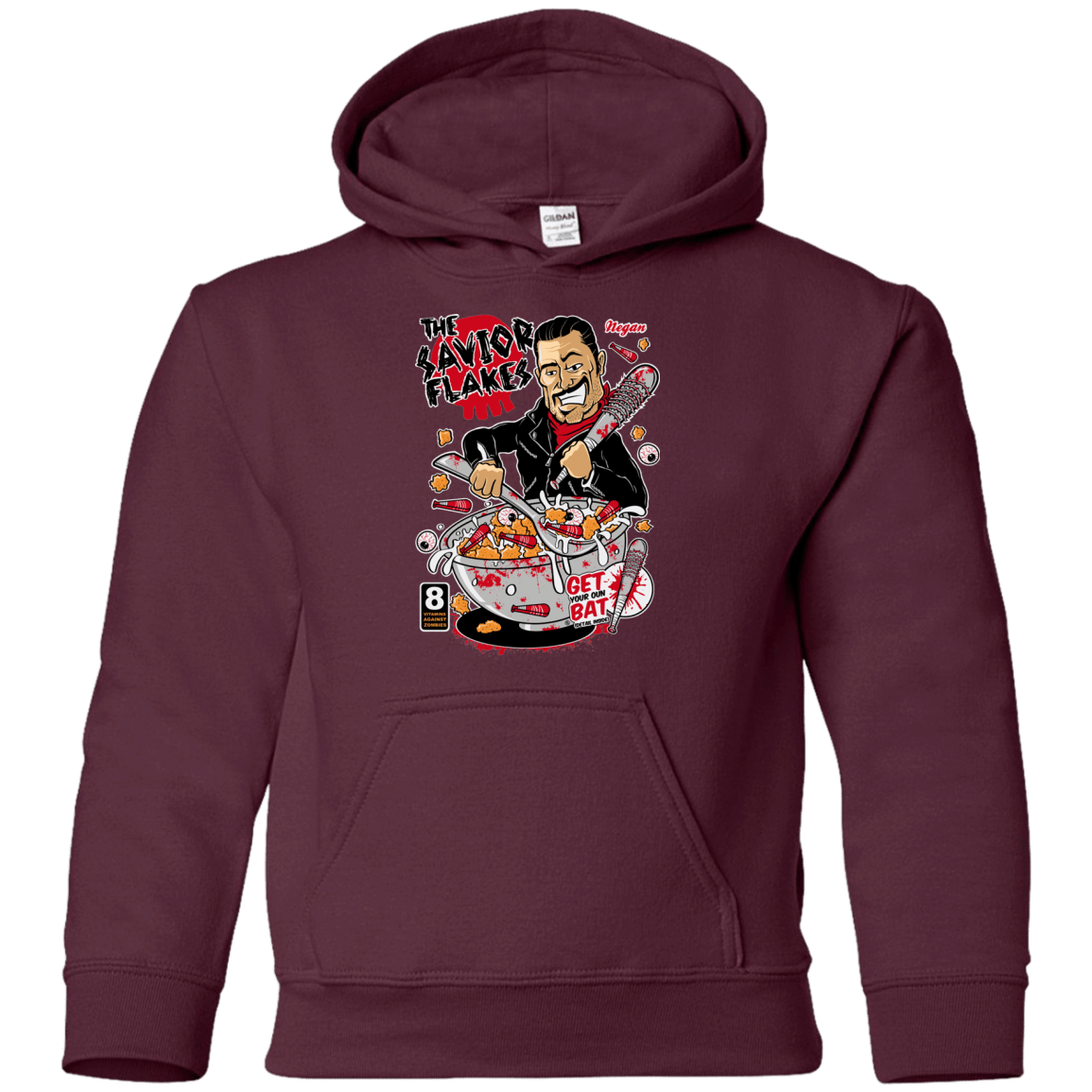 Sweatshirts Maroon / YS The Savior Flakes Youth Hoodie