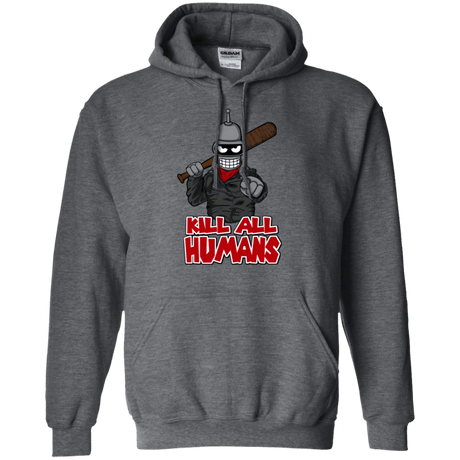 Sweatshirts Dark Heather / Small The Walking Bot Pullover Hoodie