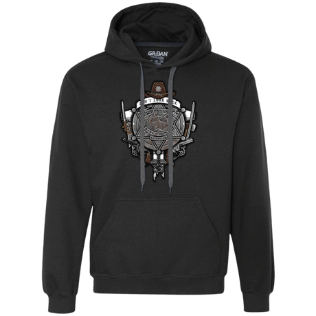 Sweatshirts Black / Small The Walking Crest Premium Fleece Hoodie