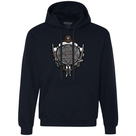 Sweatshirts Navy / Small The Walking Crest Premium Fleece Hoodie