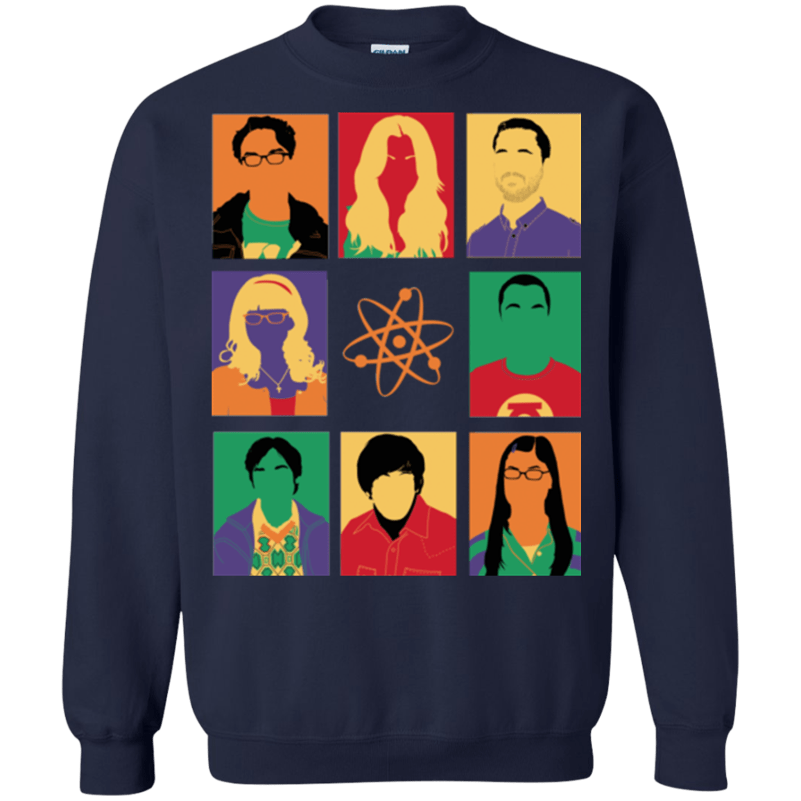 Sweatshirts Navy / Small Theory pop Crewneck Sweatshirt