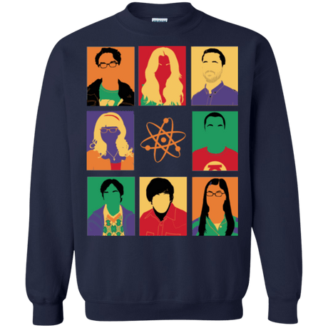 Sweatshirts Navy / Small Theory pop Crewneck Sweatshirt