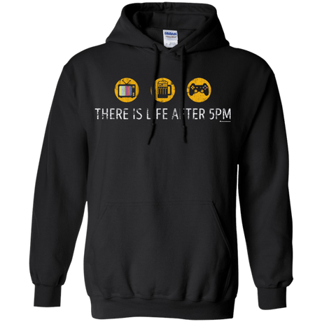Sweatshirts Black / Small There Is Life After 5PM Pullover Hoodie