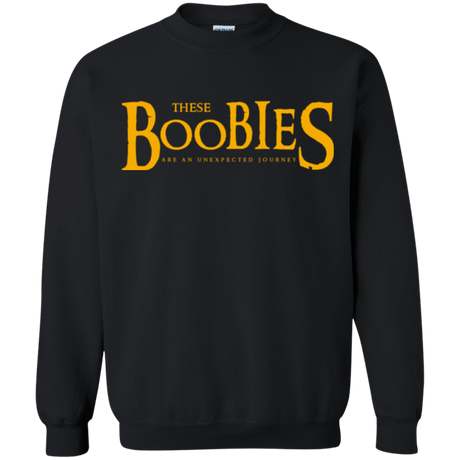 Sweatshirts Black / Small These boobies Crewneck Sweatshirt