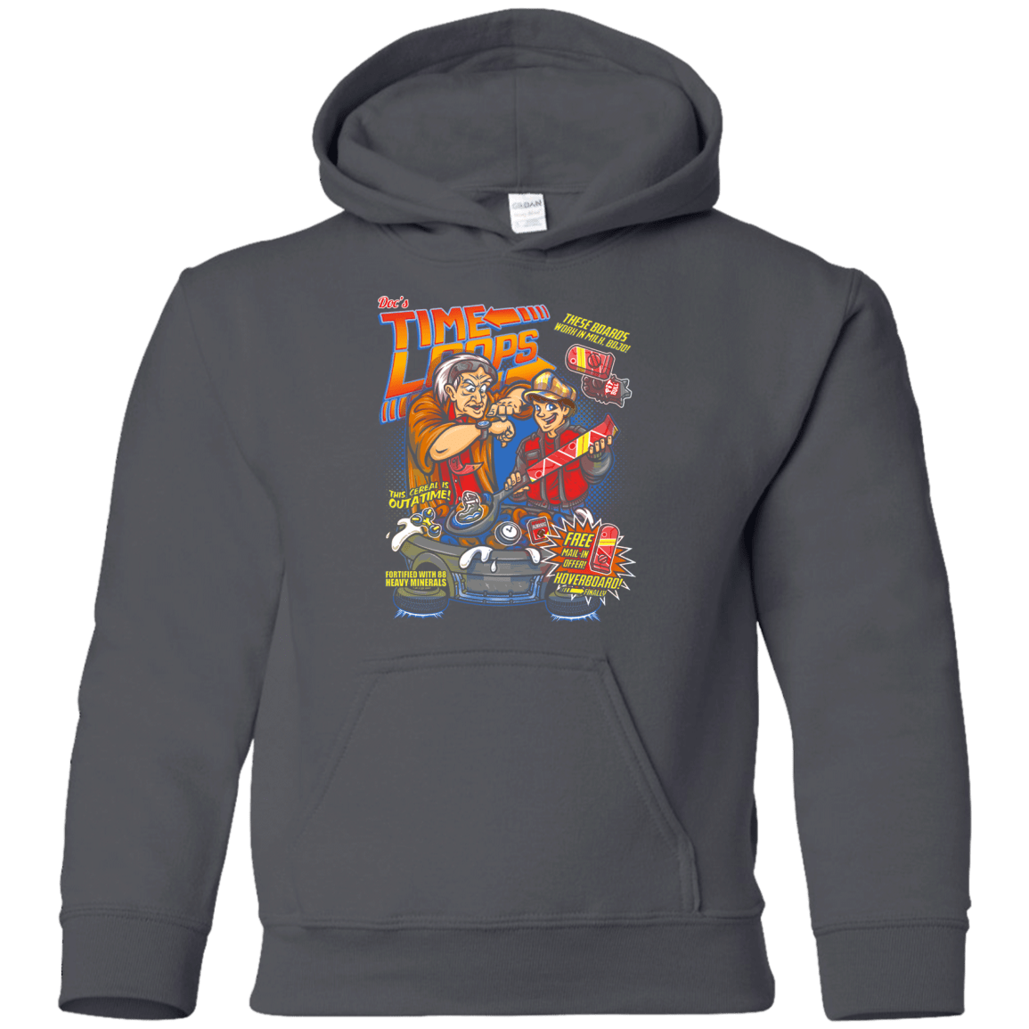 Sweatshirts Charcoal / YS Time Loops Youth Hoodie