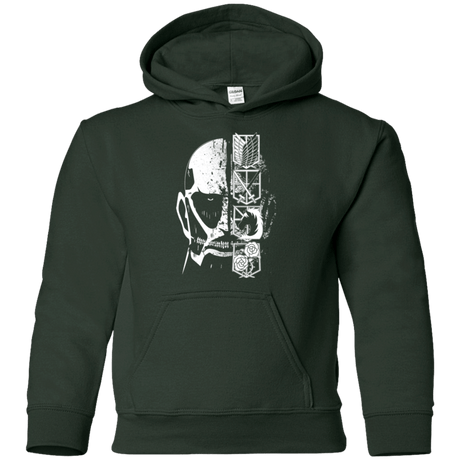 Sweatshirts Forest Green / YS Titan Black Youth Hoodie