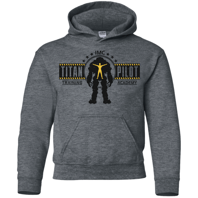 Sweatshirts Dark Heather / YS Titan Pilot Youth Hoodie