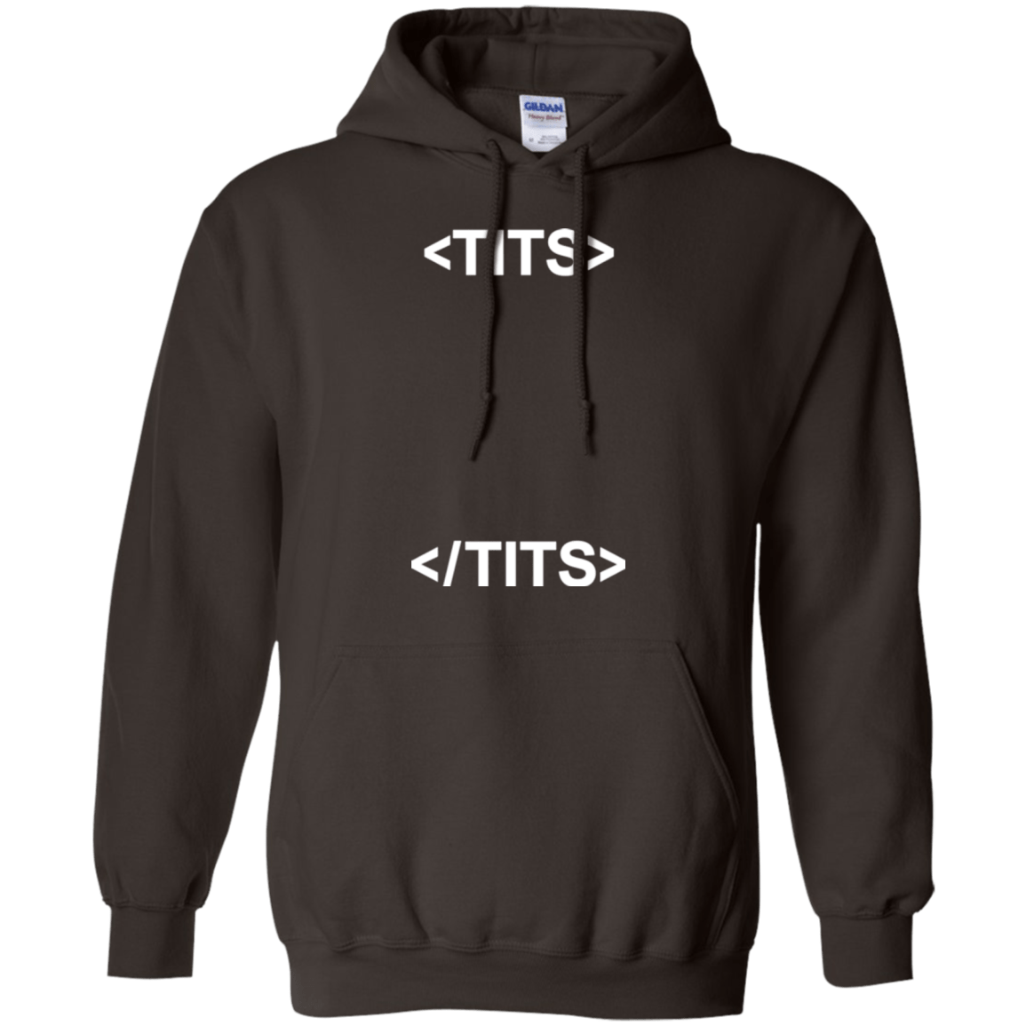 Sweatshirts Dark Chocolate / Small Tits Pullover Hoodie