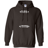 Sweatshirts Dark Chocolate / Small Tits Pullover Hoodie