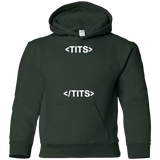 Sweatshirts Forest Green / YS Tits Youth Hoodie